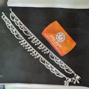 Silver Payal Kadap Chain 70gm (Handmade)