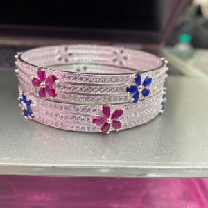 Silver Ladies Bangles (Style 3)